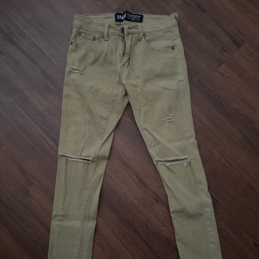 Khaki Skinny Jeans